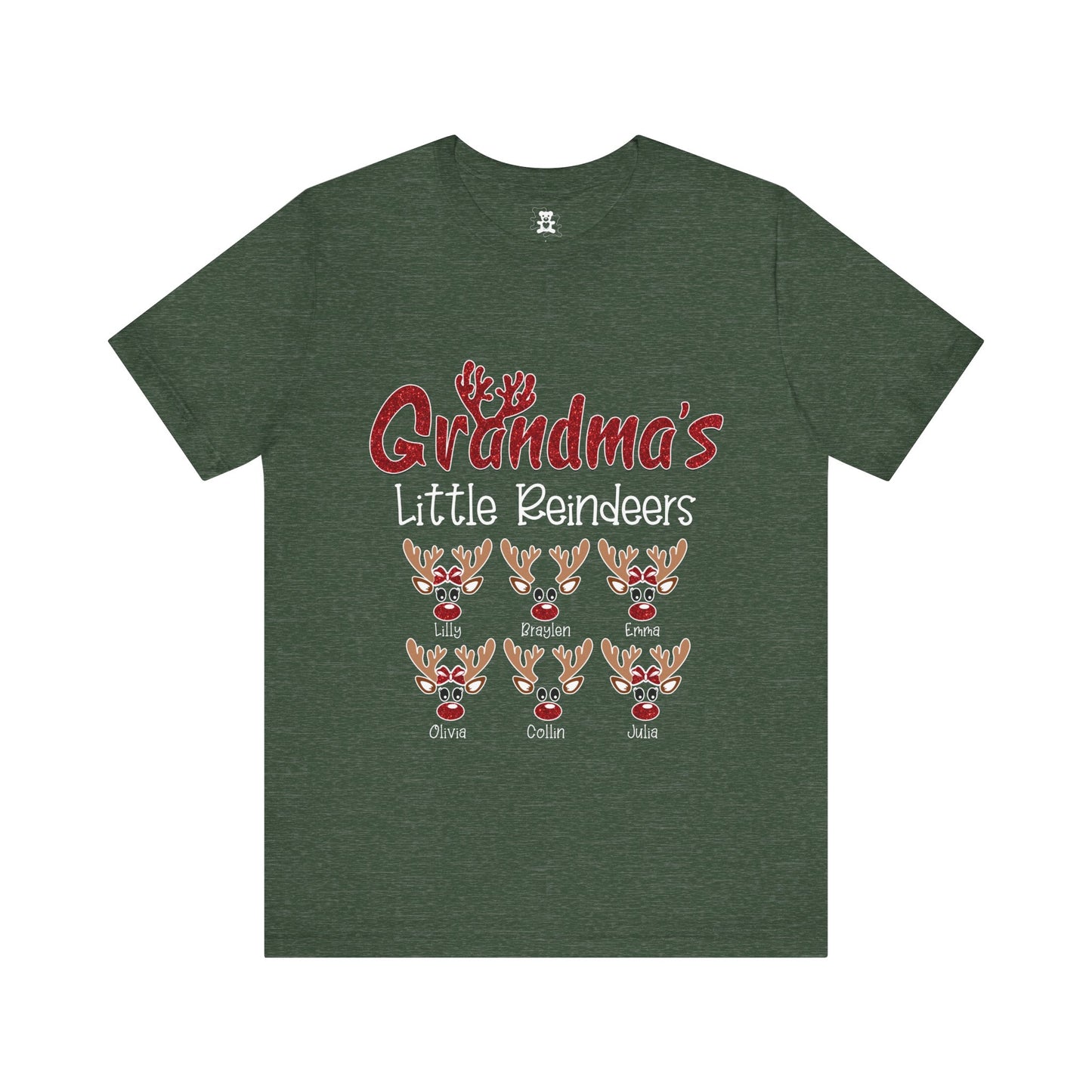 Personalized Family Christmas Tee, Mommy's Little Reindeers Shirt, Holiday Gift for Family