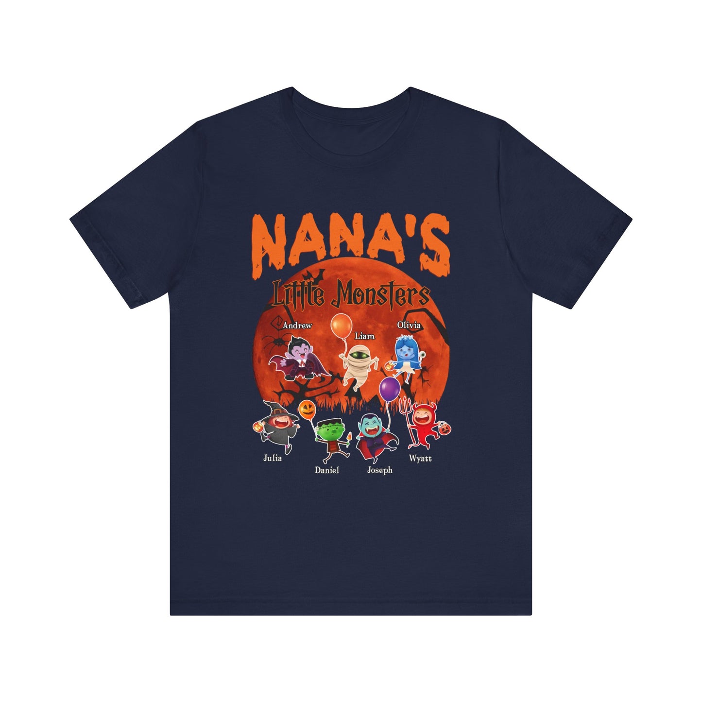 Halloween Family Monster Tee, Fun Gift for Mom & Grandma, Perfect for Halloween Parties, Family Gatherings, Trick or Treat