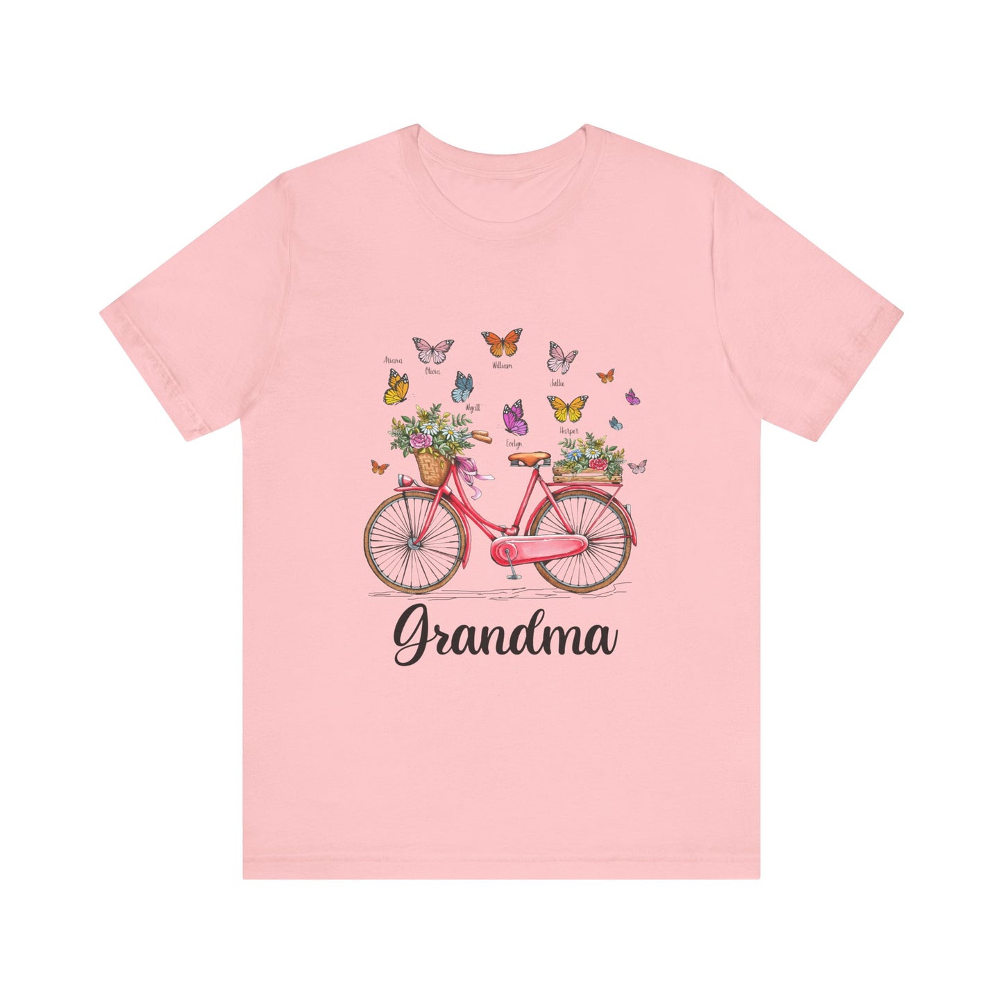 Grandma's Joyful T-shirt - Perfect Gift for Mom & Grandmothers, Mother's Day, Birthday, Floral Design, Casual Wear, Family Gatherings
