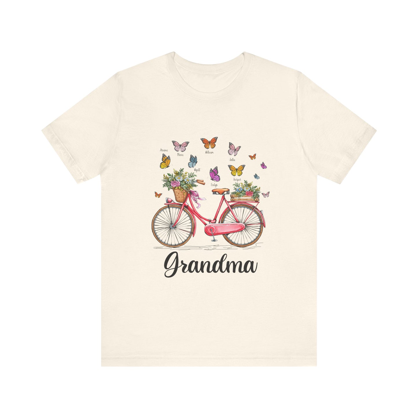 Grandma's Joyful T-shirt - Perfect Gift for Mom & Grandmothers, Mother's Day, Birthday, Floral Design, Casual Wear, Family Gatherings