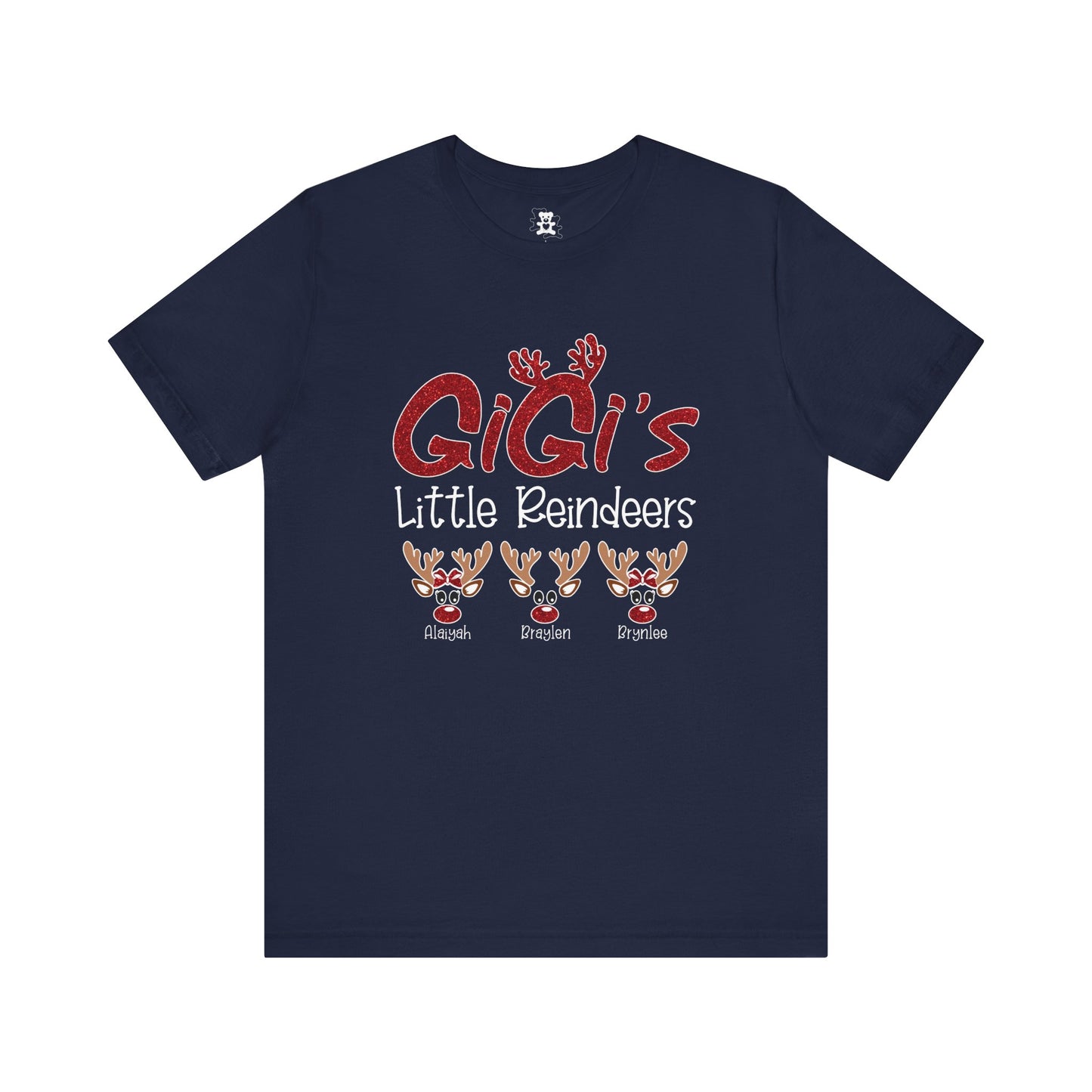 Personalized Family Christmas Tee, Mommy's Little Reindeers Shirt, Holiday Gift for Family