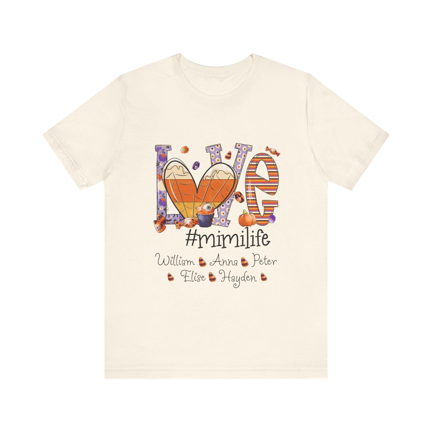 Love #MommyLife T-shirt for Family Celebrations, Perfect Gifts for Mom & Grandma, Autumn Casual Wear, Cozy Season Outfit