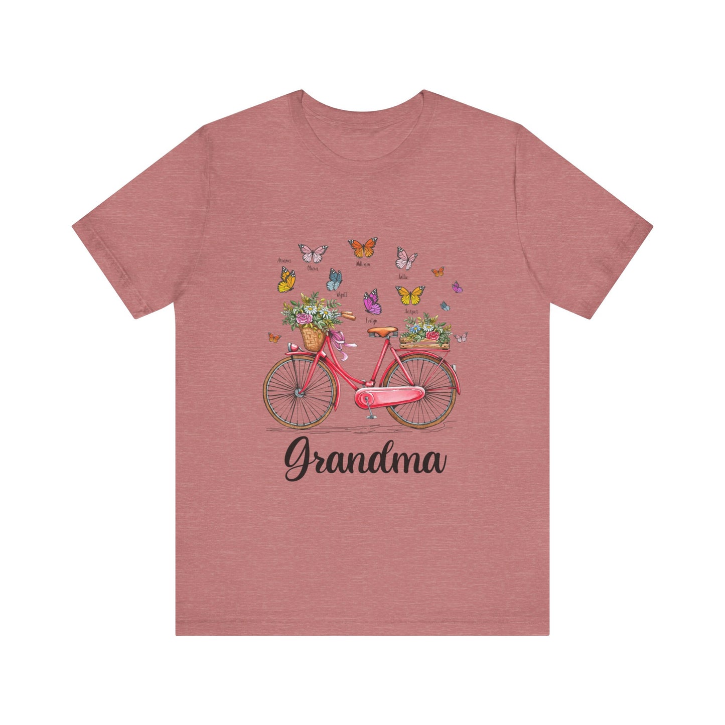 Grandma's Joyful T-shirt - Perfect Gift for Mom & Grandmothers, Mother's Day, Birthday, Floral Design, Casual Wear, Family Gatherings