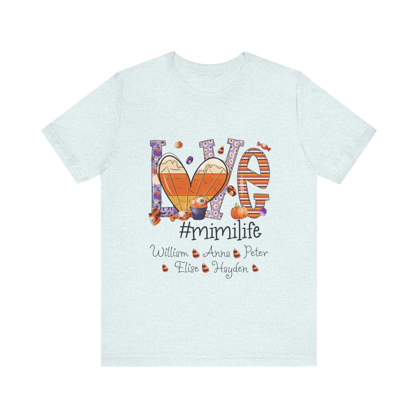 Love #MommyLife T-shirt for Family Celebrations, Perfect Gifts for Mom & Grandma, Autumn Casual Wear, Cozy Season Outfit