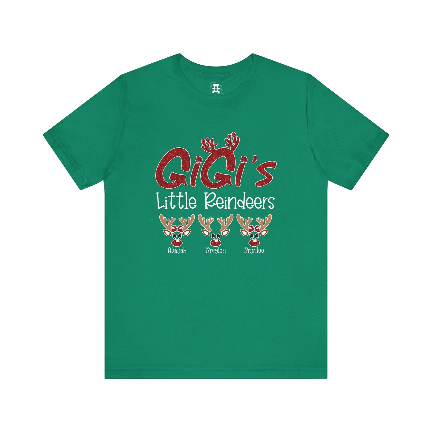 Personalized Family Christmas Tee, Mommy's Little Reindeers Shirt, Holiday Gift for Family