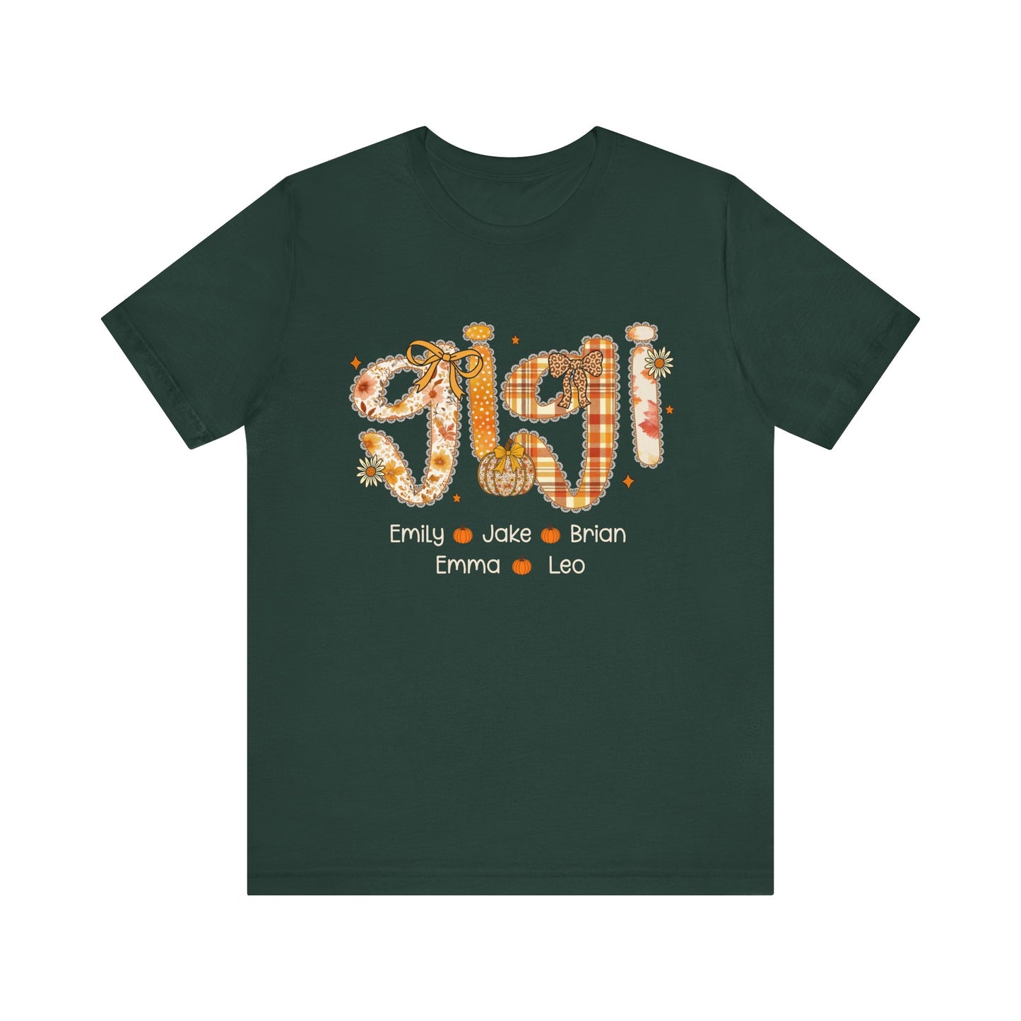 Personalized Mommy Grandma Gigi Thanks Giving T-shirt, Family Gathering Gift, Fall Fashion Top, Custom Name T-Shirt, Gigi Definition Shirt