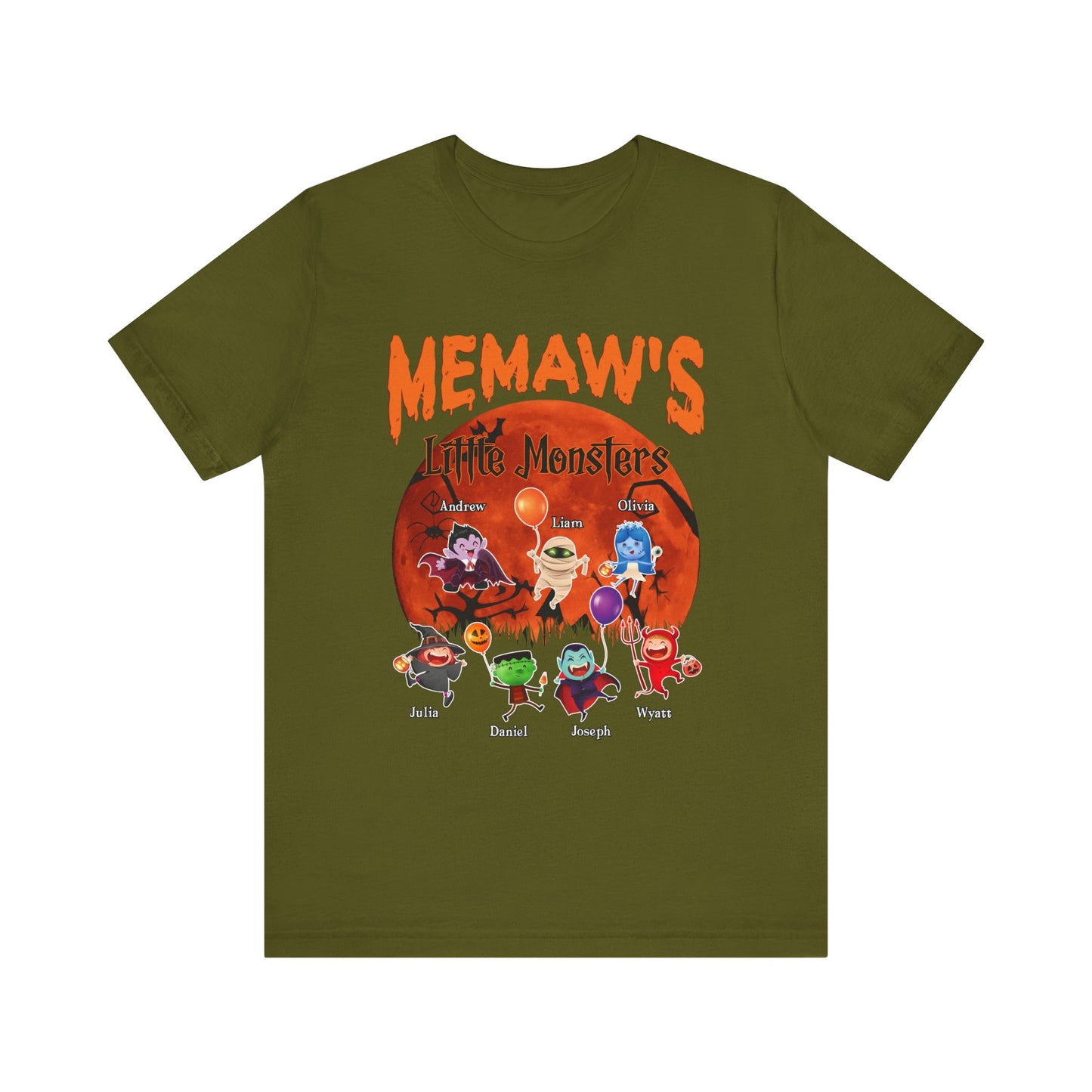 Halloween Family Monster Tee, Fun Gift for Mom & Grandma, Perfect for Halloween Parties, Family Gatherings, Trick or Treat