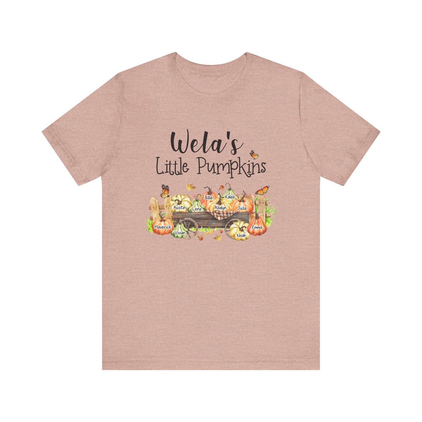 Grandma's Little Pumpkins Tee, Fall T-Shirt, Halloween Shirt, Family Gathering Outfit, Pumpkin Patch Apparel, Cute Autumn Wear