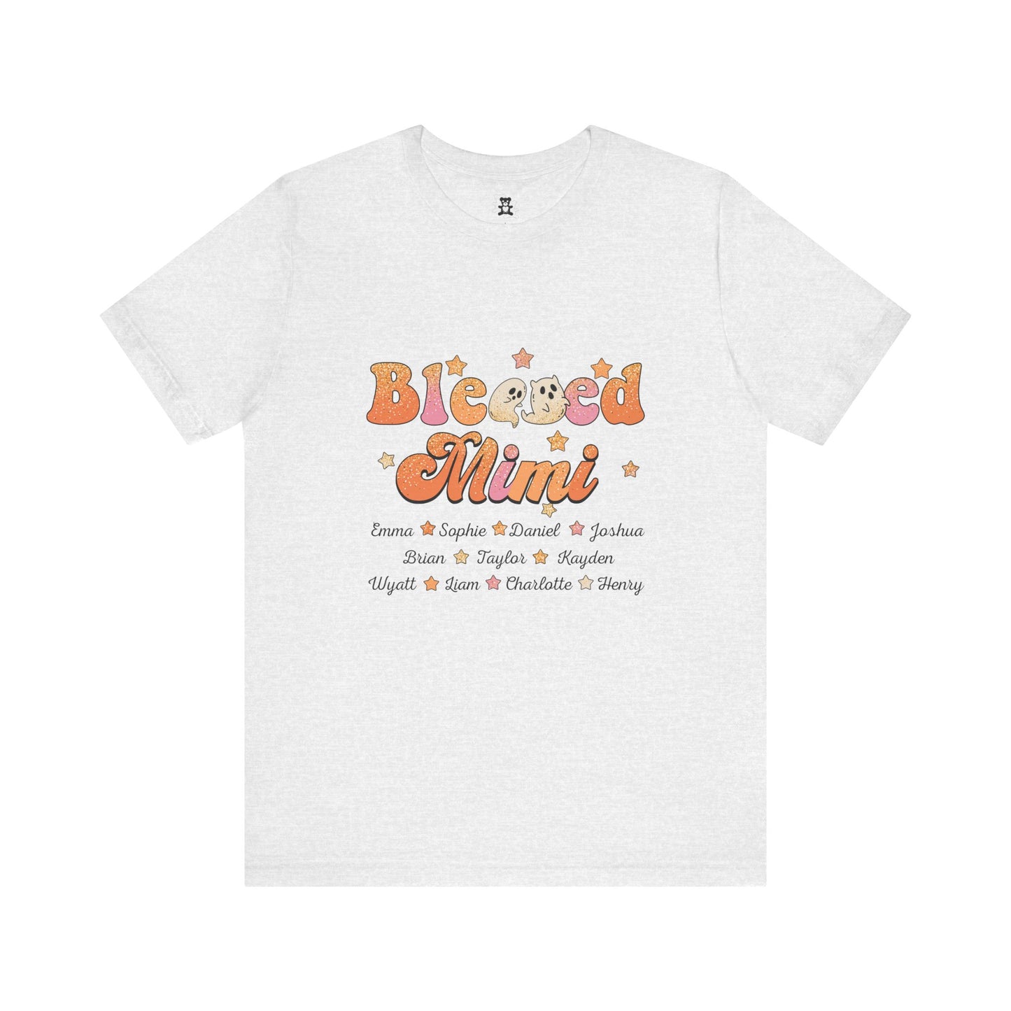 Blessed Nana Customized Grandkid's Names Tee, Personalized Grandparent Gift, Family Reunion Shirt, Cute Nana Apparel, Comfortable Everyday Tee