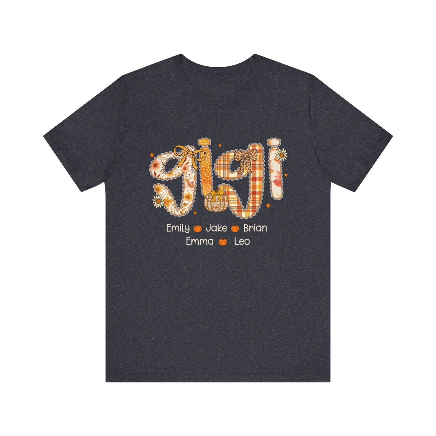 Personalized Mommy Grandma Gigi Thanks Giving T-shirt, Family Gathering Gift, Fall Fashion Top, Custom Name T-Shirt, Gigi Definition Shirt