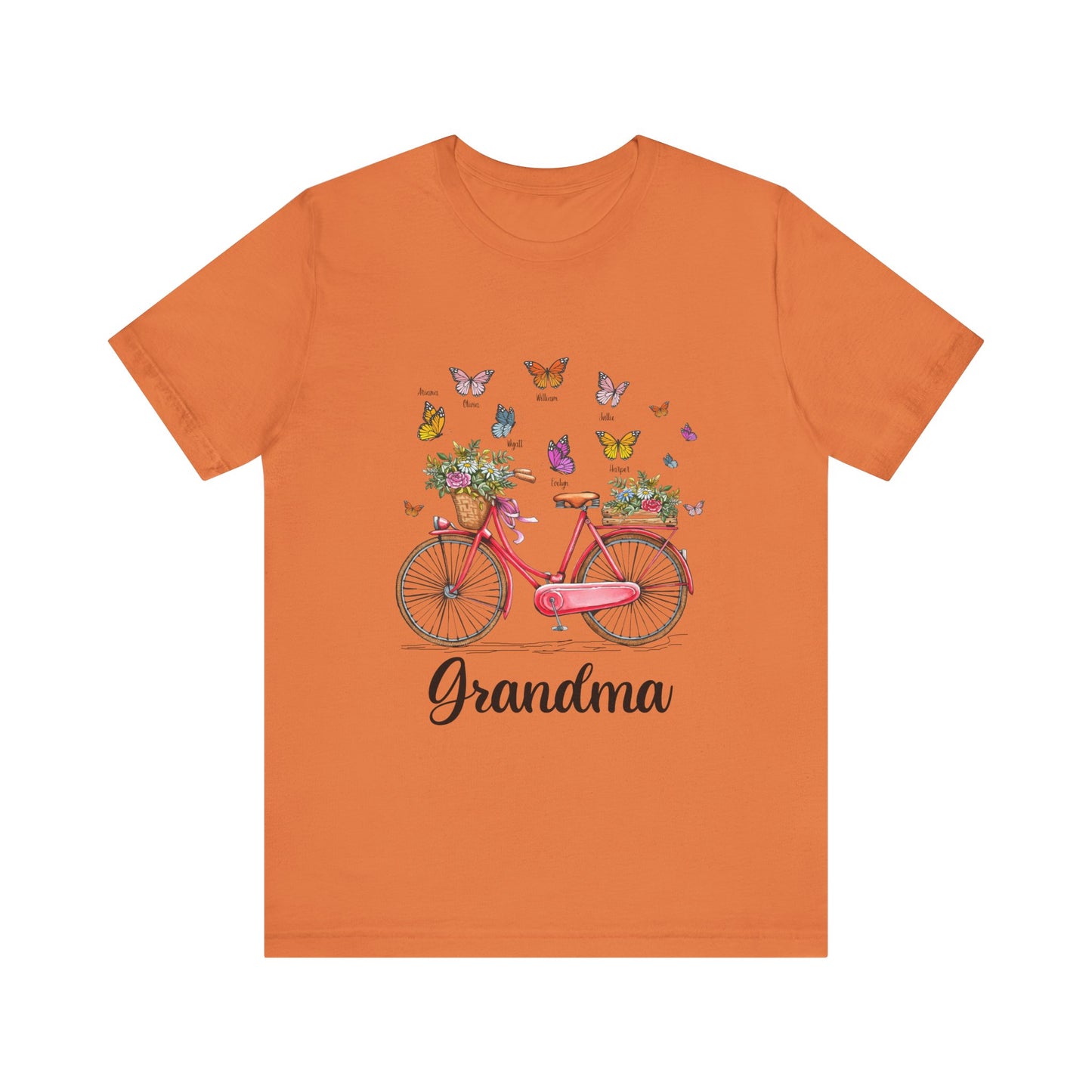 Grandma's Joyful T-shirt - Perfect Gift for Mom & Grandmothers, Mother's Day, Birthday, Floral Design, Casual Wear, Family Gatherings