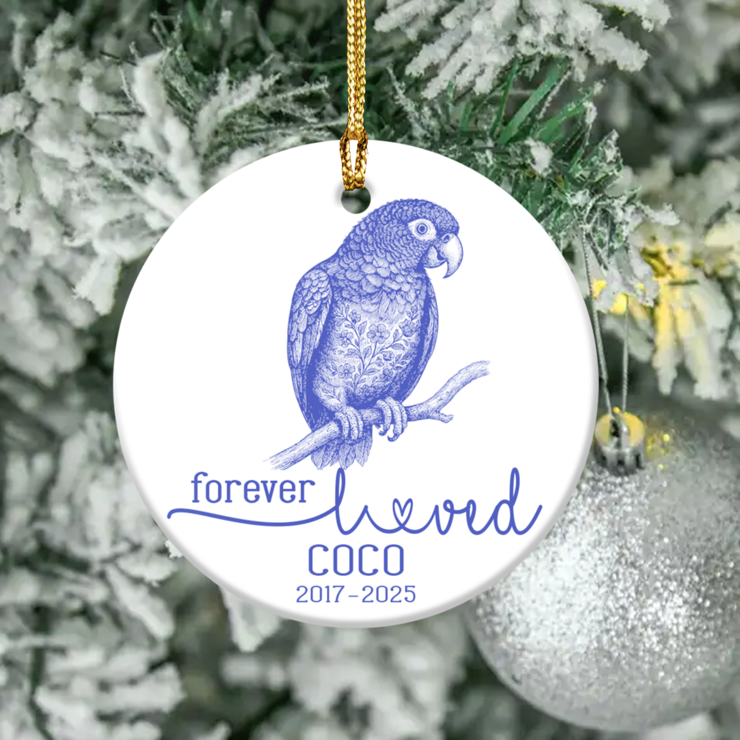 Memorial Pet Ornament, Customizable Remembrance Decoration, Pet Loss Tribute, Holiday Keepsake, Personalized Gift for Animal Lovers