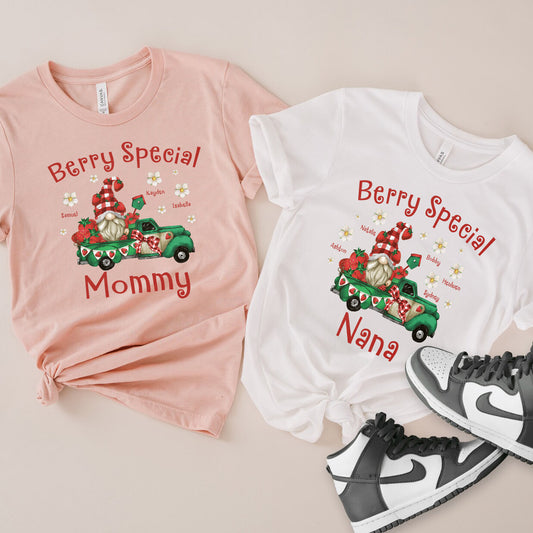Berry Special Mommy & Grandma Tee, Family Holiday Shirt, Christmas Gift for Mom & Grandma