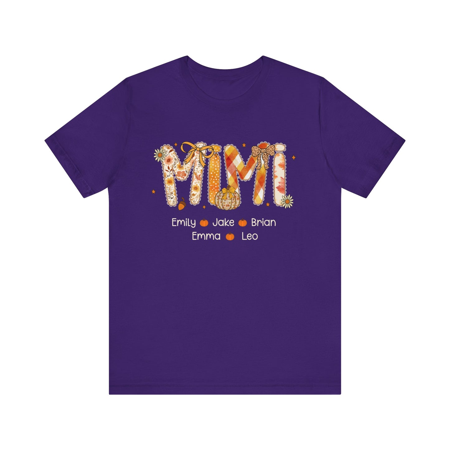 Personalized Mommy Grandma Gigi Thanks Giving T-shirt, Family Gathering Gift, Fall Fashion Top, Custom Name T-Shirt, Gigi Definition Shirt