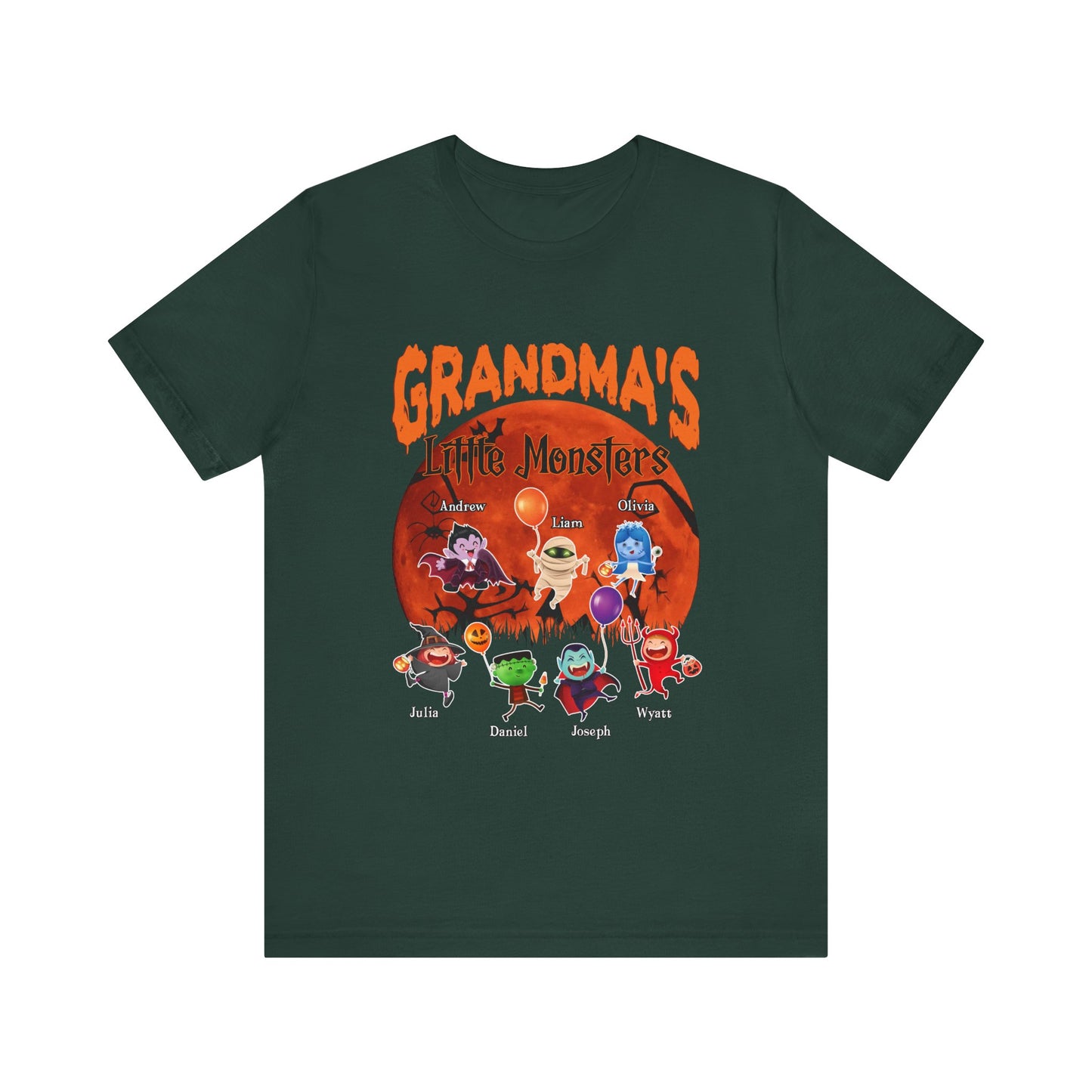 Halloween Family Monster Tee, Fun Gift for Mom & Grandma, Perfect for Halloween Parties, Family Gatherings, Trick or Treat