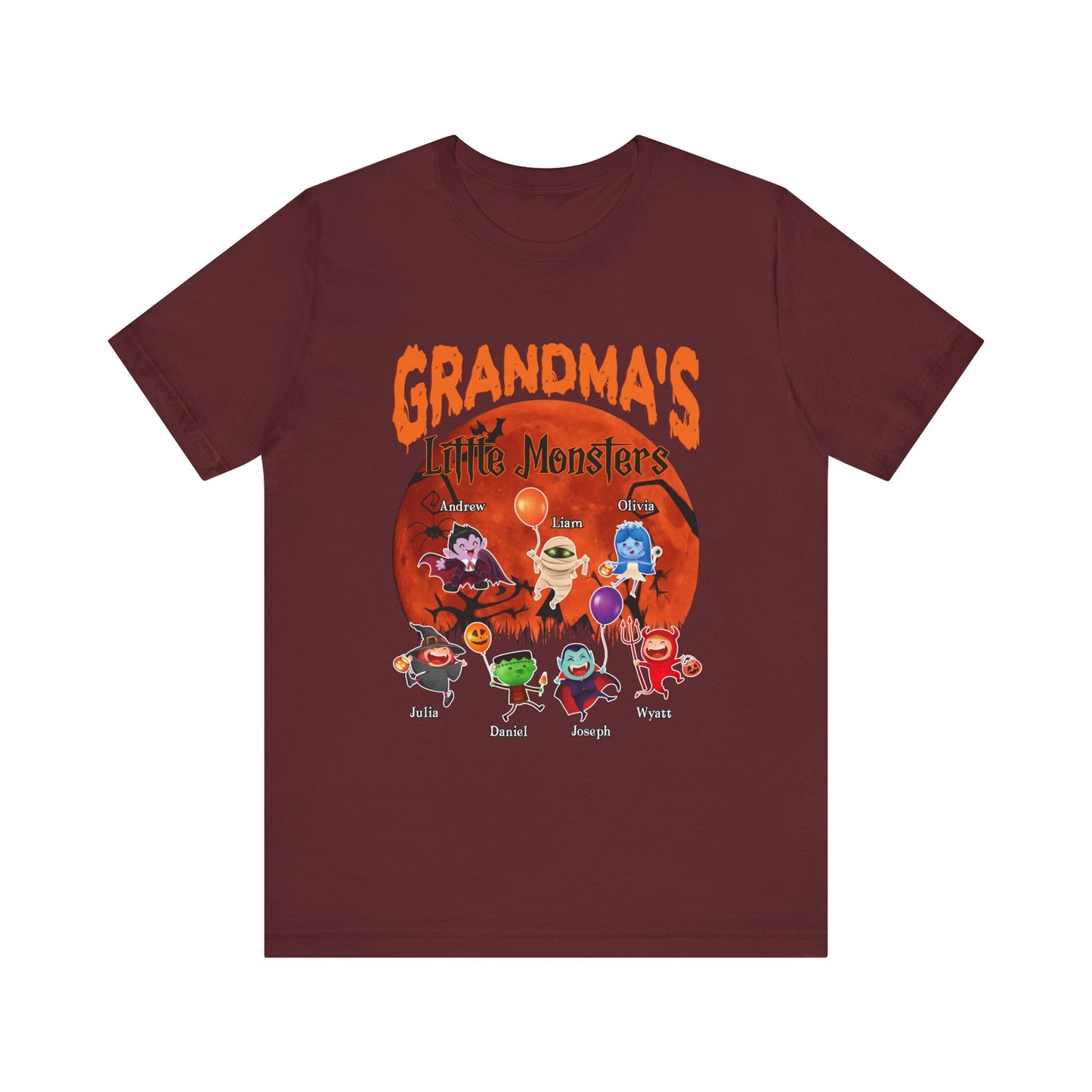 Halloween Family Monster Tee, Fun Gift for Mom & Grandma, Perfect for Halloween Parties, Family Gatherings, Trick or Treat
