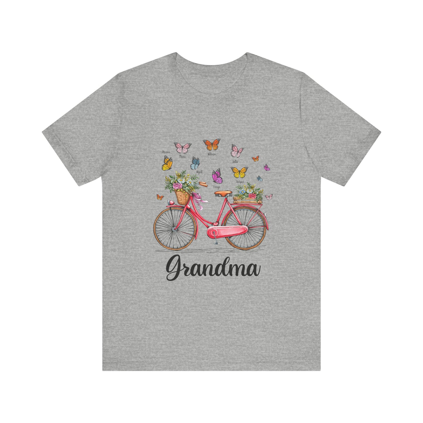 Grandma's Joyful T-shirt - Perfect Gift for Mom & Grandmothers, Mother's Day, Birthday, Floral Design, Casual Wear, Family Gatherings