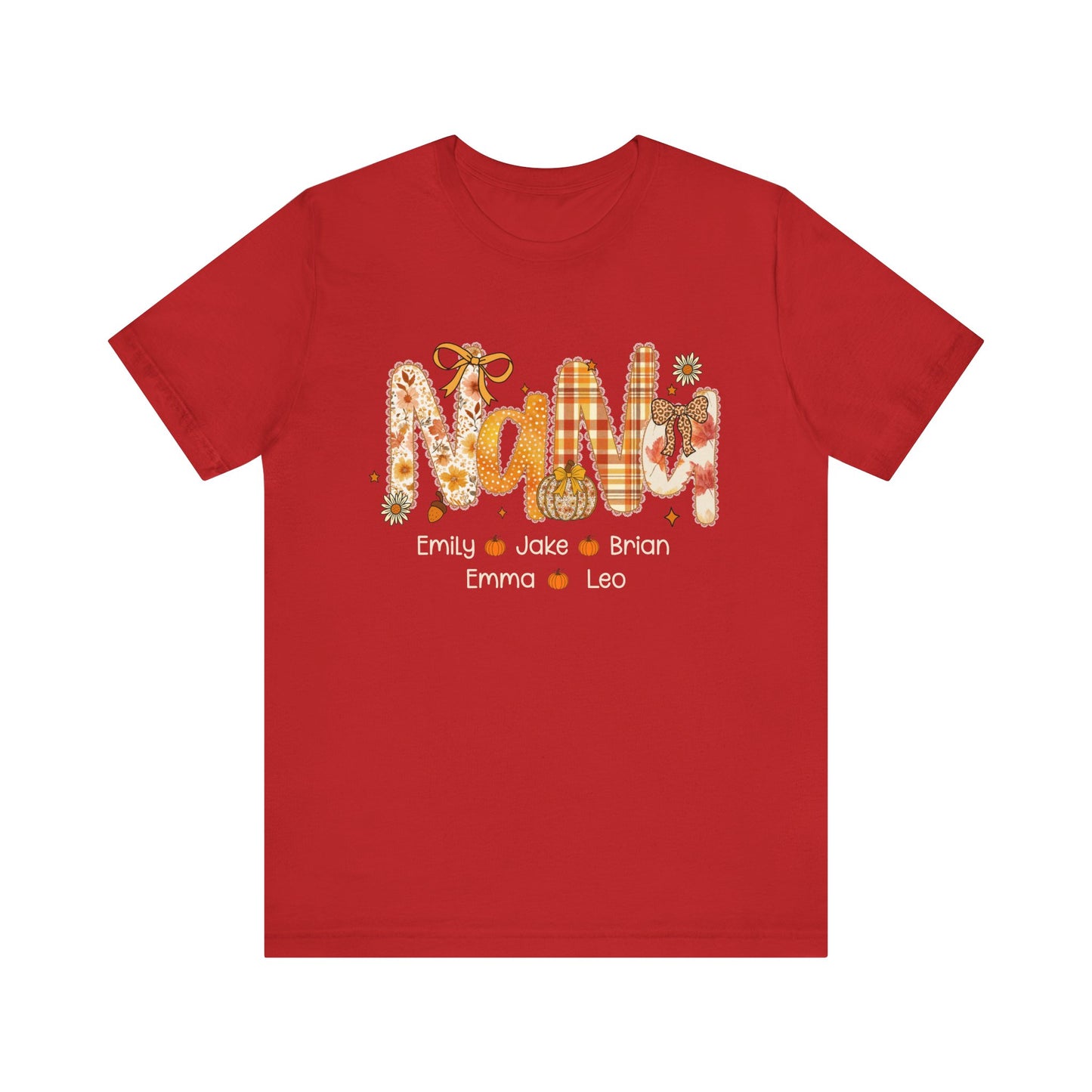 Personalized Mommy Grandma Gigi Thanks Giving T-shirt, Family Gathering Gift, Fall Fashion Top, Custom Name T-Shirt, Gigi Definition Shirt