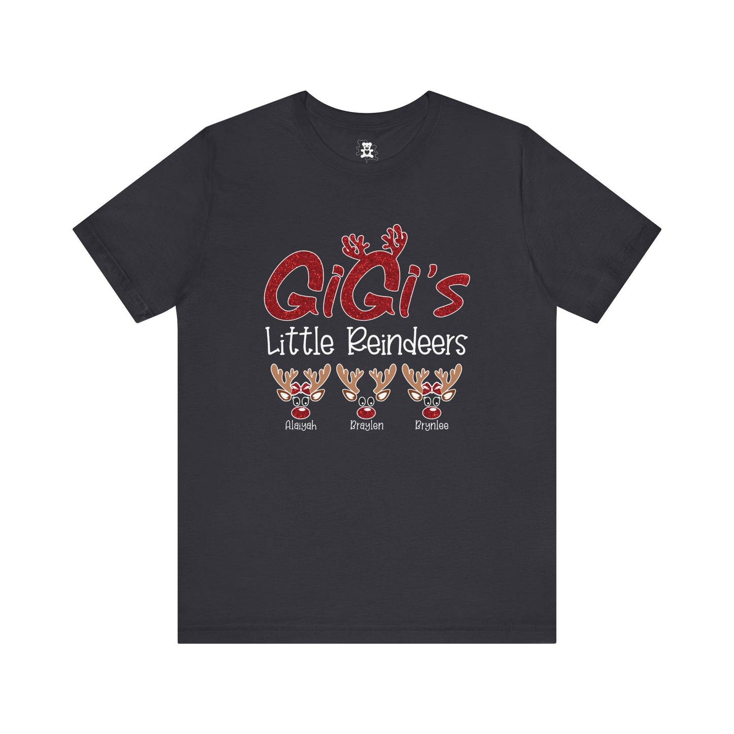 Personalized Family Christmas Tee, Mommy's Little Reindeers Shirt, Holiday Gift for Family