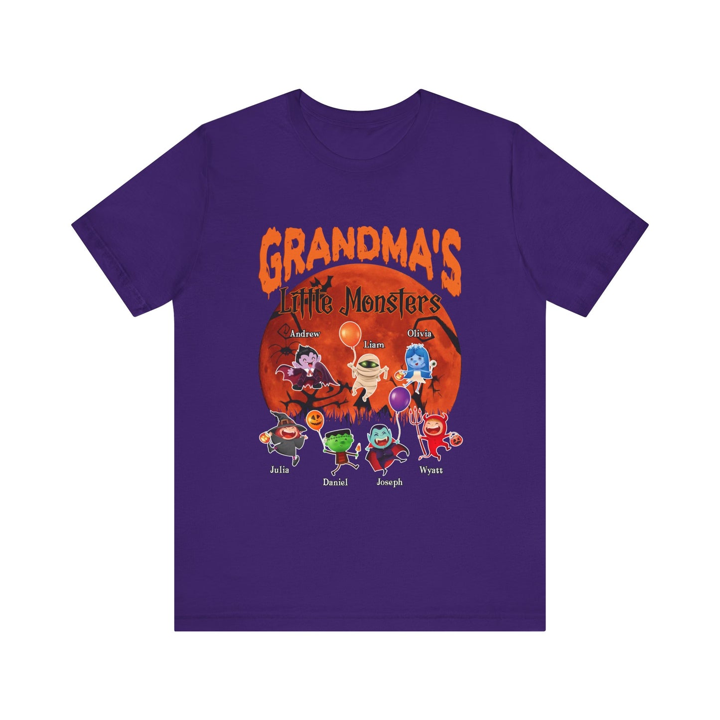 Halloween Family Monster Tee, Fun Gift for Mom & Grandma, Perfect for Halloween Parties, Family Gatherings, Trick or Treat