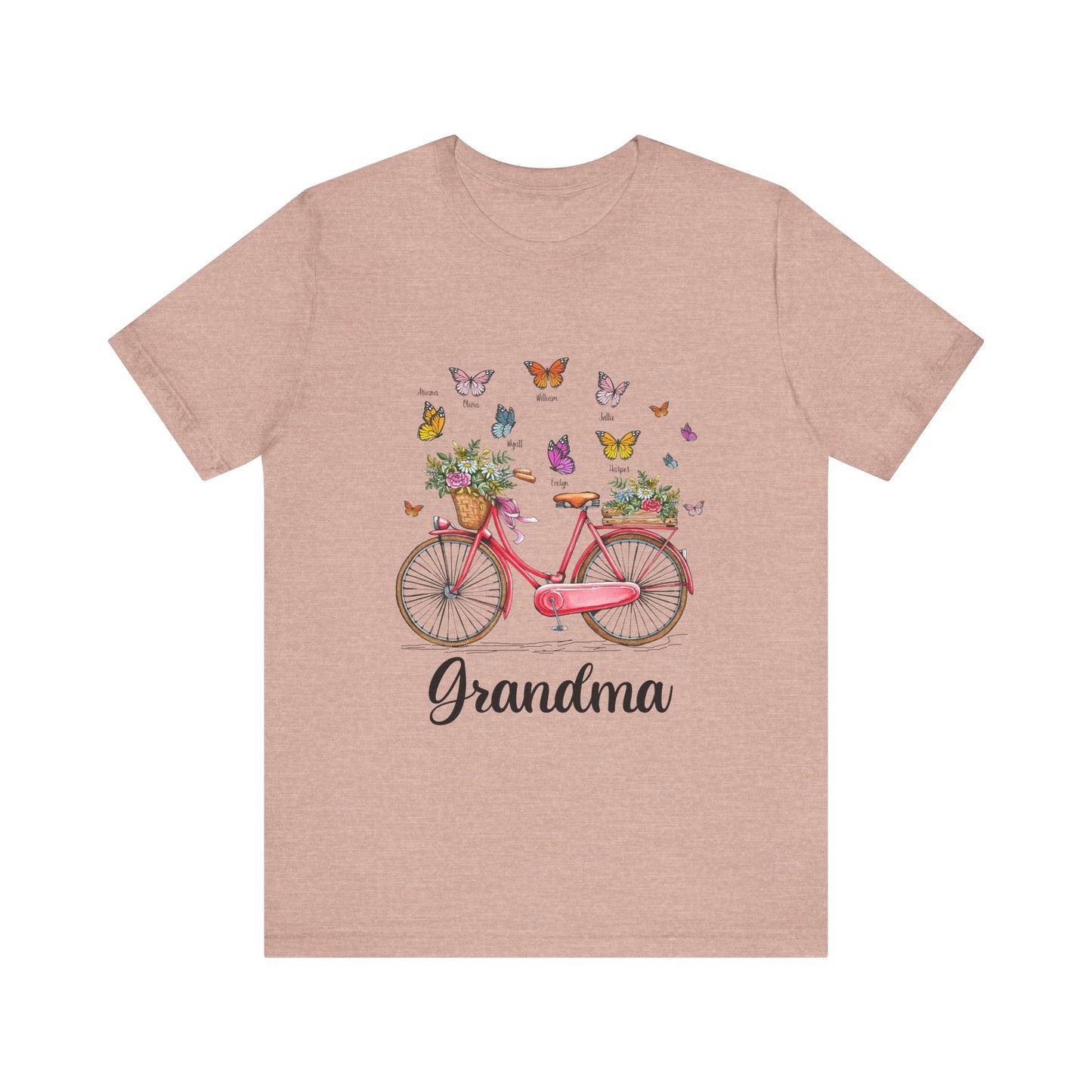 Grandma's Joyful T-shirt - Perfect Gift for Mom & Grandmothers, Mother's Day, Birthday, Floral Design, Casual Wear, Family Gatherings