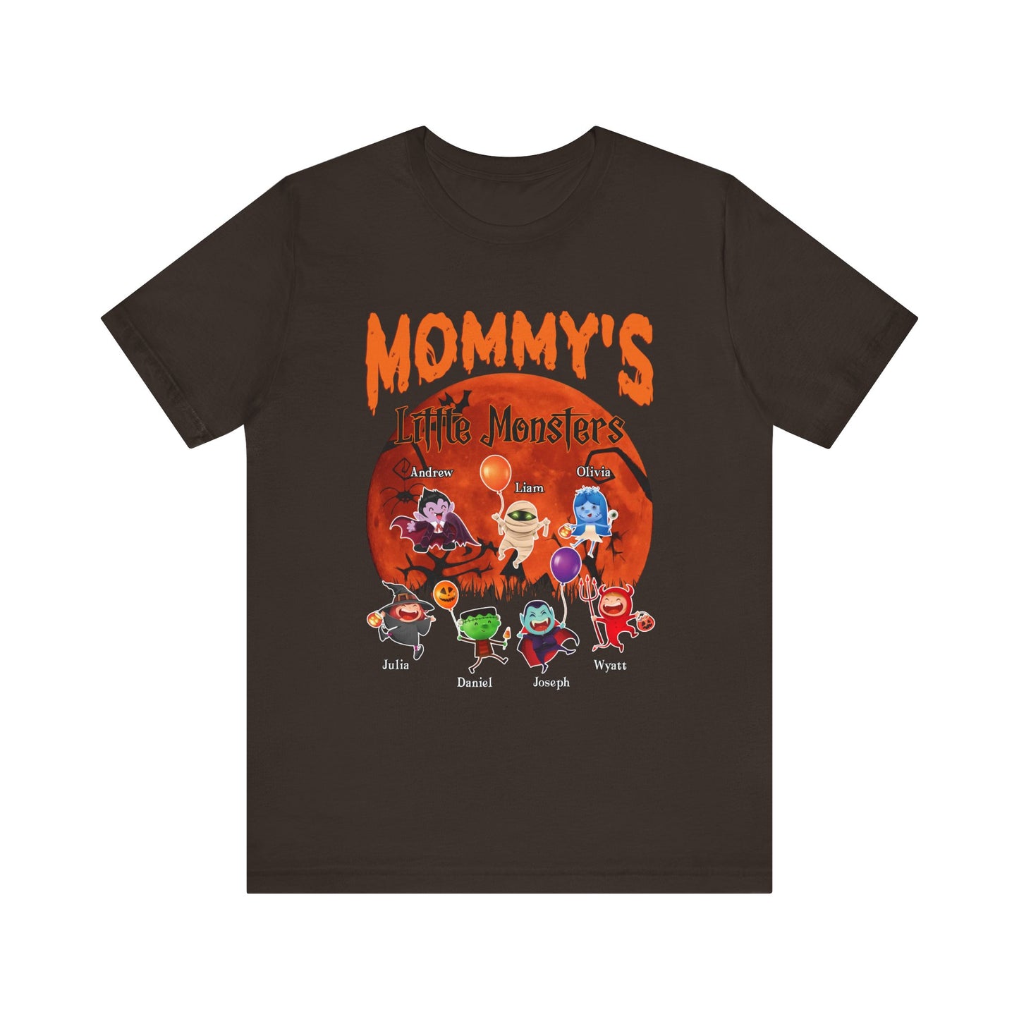 Halloween Family Monster Tee, Fun Gift for Mom & Grandma, Perfect for Halloween Parties, Family Gatherings, Trick or Treat