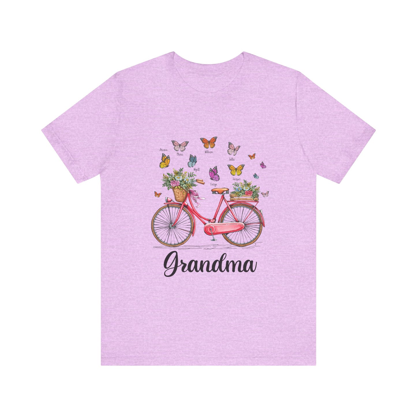 Grandma's Joyful T-shirt - Perfect Gift for Mom & Grandmothers, Mother's Day, Birthday, Floral Design, Casual Wear, Family Gatherings