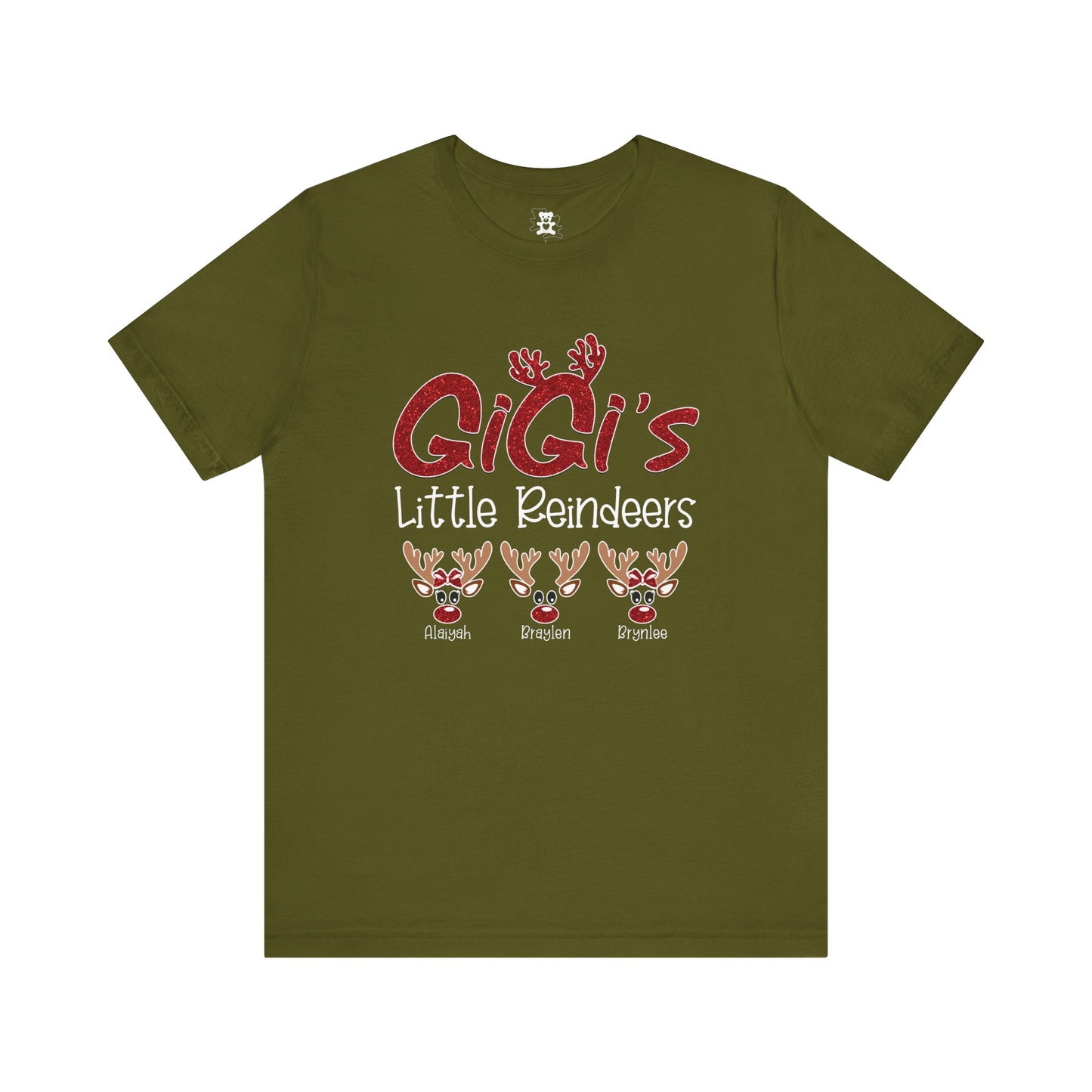 Personalized Family Christmas Tee, Mommy's Little Reindeers Shirt, Holiday Gift for Family