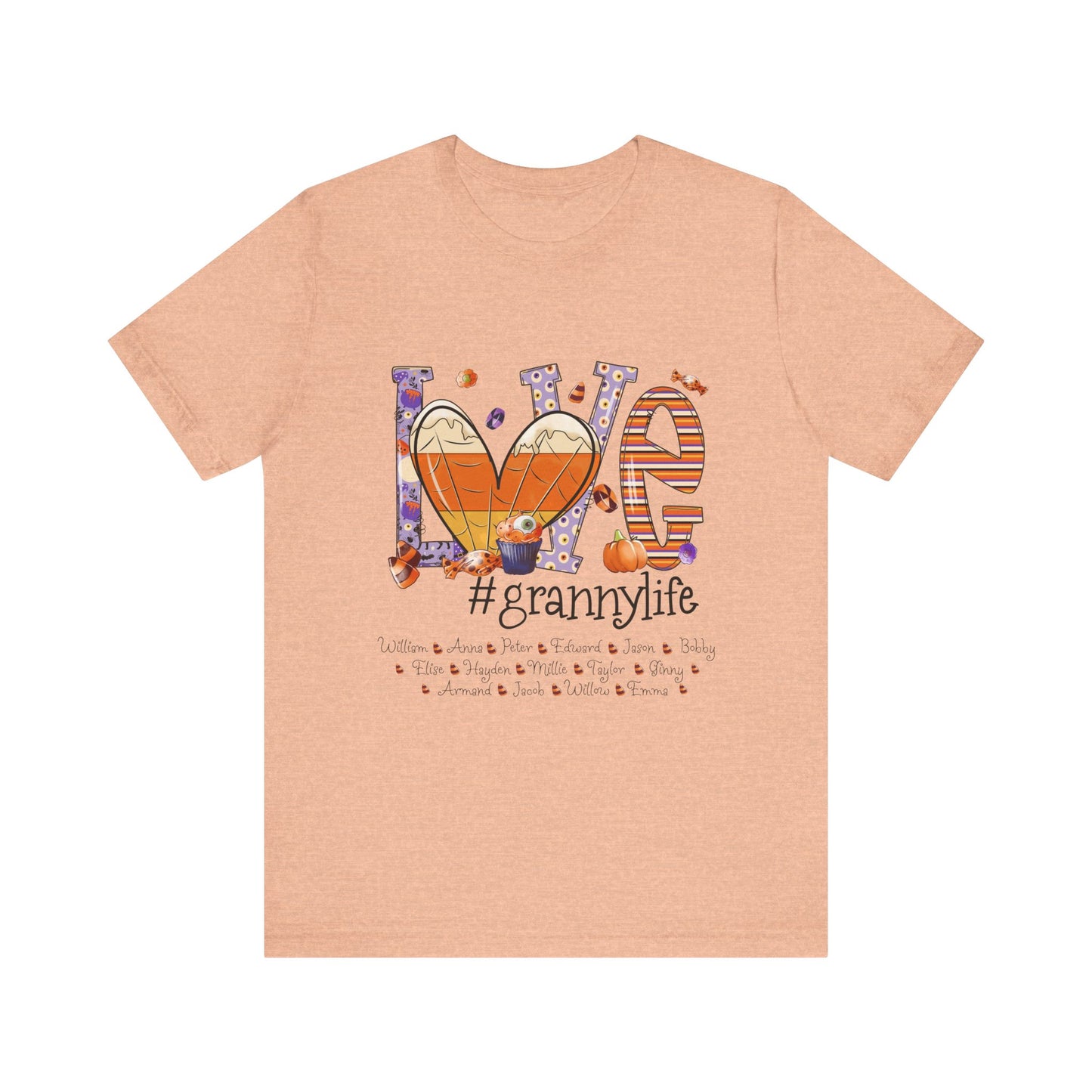 Love #MommyLife T-shirt for Family Celebrations, Perfect Gifts for Mom & Grandma, Autumn Casual Wear, Cozy Season Outfit
