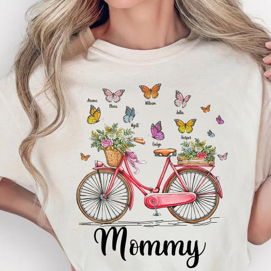 Grandma's Joyful T-shirt - Perfect Gift for Mom & Grandmothers, Mother's Day, Birthday, Floral Design, Casual Wear, Family Gatherings
