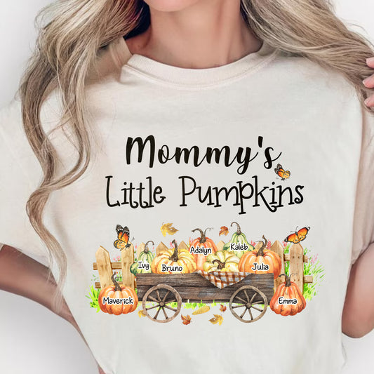 Grandma's Little Pumpkins Tee, Fall T-Shirt, Halloween Shirt, Family Gathering Outfit, Pumpkin Patch Apparel, Cute Autumn Wear