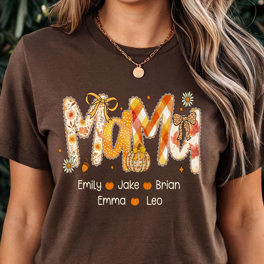 Personalized Mommy Grandma Gigi Thanks Giving T-shirt, Family Gathering Gift, Fall Fashion Top, Custom Name T-Shirt, Gigi Definition Shirt