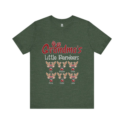 Personalized Family Christmas Tee, Mommy's Little Reindeers Shirt, Holiday Gift for Family