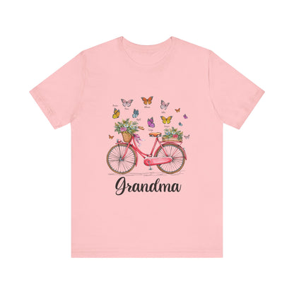 Grandma's Joyful T-shirt - Perfect Gift for Mom & Grandmothers, Mother's Day, Birthday, Floral Design, Casual Wear, Family Gatherings