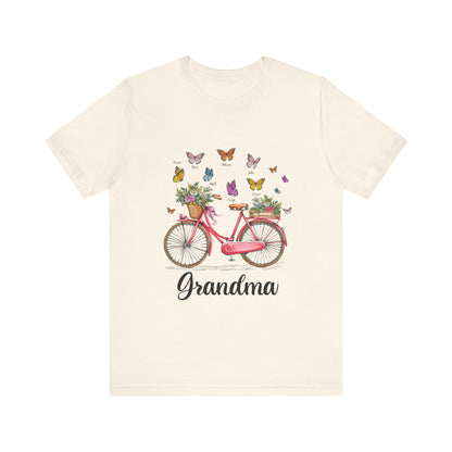 Grandma's Joyful T-shirt - Perfect Gift for Mom & Grandmothers, Mother's Day, Birthday, Floral Design, Casual Wear, Family Gatherings