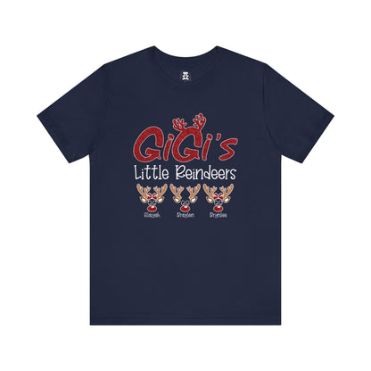 Personalized Family Christmas Tee, Mommy's Little Reindeers Shirt, Holiday Gift for Family