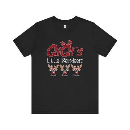 Personalized Family Christmas Tee, Mommy's Little Reindeers Shirt, Holiday Gift for Family