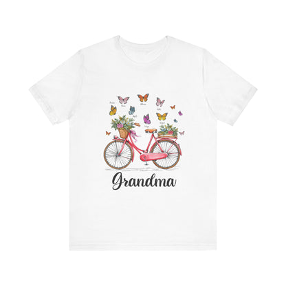 Grandma's Joyful T-shirt - Perfect Gift for Mom & Grandmothers, Mother's Day, Birthday, Floral Design, Casual Wear, Family Gatherings