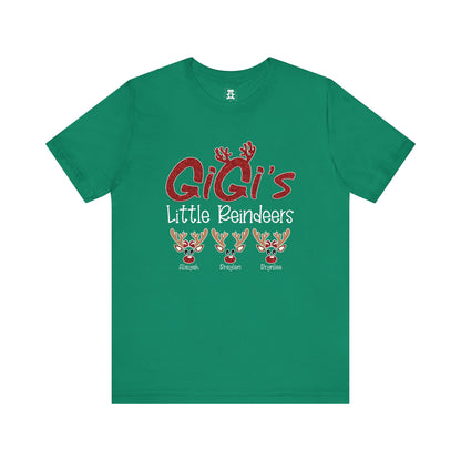 Personalized Family Christmas Tee, Mommy's Little Reindeers Shirt, Holiday Gift for Family