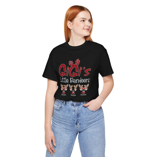 Personalized Family Christmas Tee, Mommy's Little Reindeers Shirt, Holiday Gift for Family