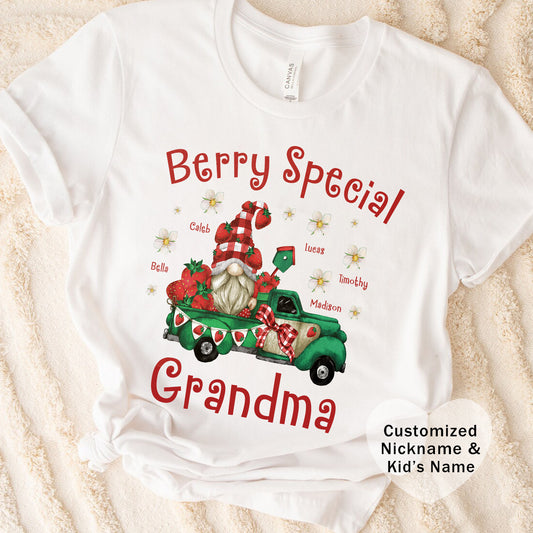 Berry Special Mommy & Grandma Tee, Family Holiday Shirt, Christmas Gift for Mom & Grandma