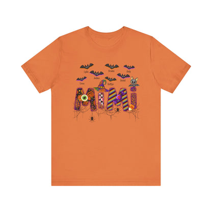 Spooky Season Customized Kid's Name Shirt, Gift for Mom & Grandma, Halloween Themed Tee