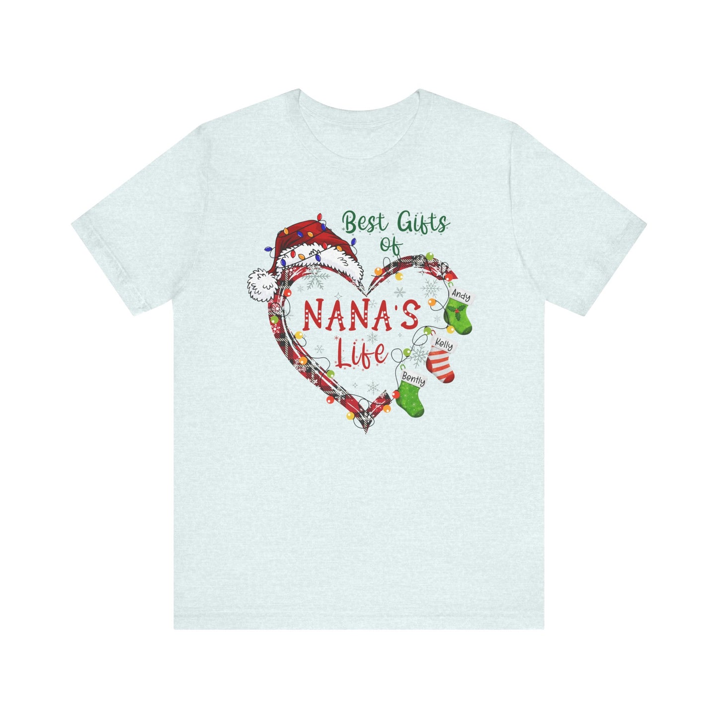 Grandma's Life Christmas Tee - "Best Gifts of Grandma's Life" Holiday Heart Shirt