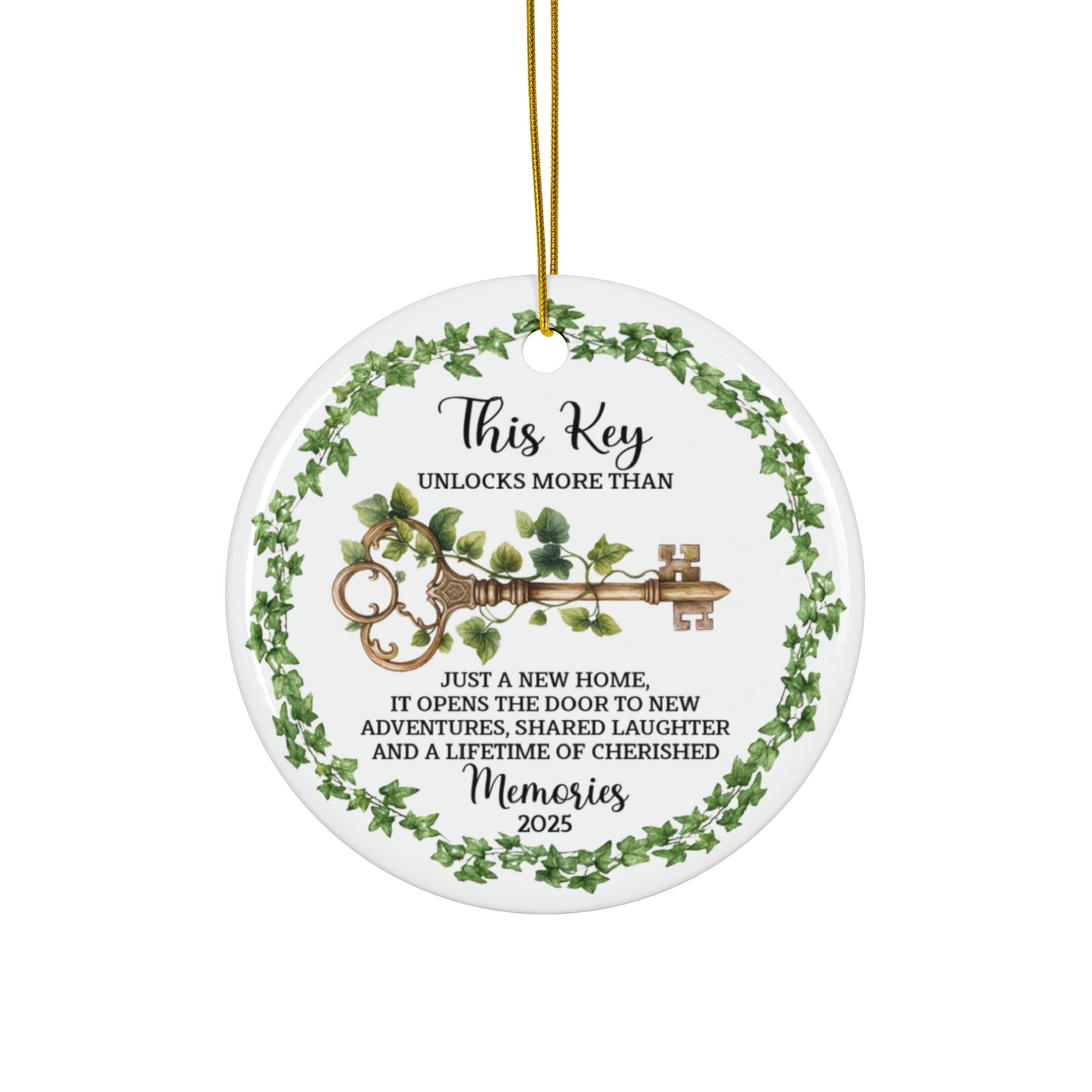 New Home Christmas Ceramic Ornament, First Christmas In Our New Home Ornament