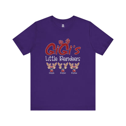 Personalized Family Christmas Tee, Mommy's Little Reindeers Shirt, Holiday Gift for Family