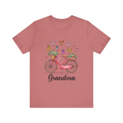 Grandma's Joyful T-shirt - Perfect Gift for Mom & Grandmothers, Mother's Day, Birthday, Floral Design, Casual Wear, Family Gatherings