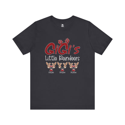 Personalized Family Christmas Tee, Mommy's Little Reindeers Shirt, Holiday Gift for Family