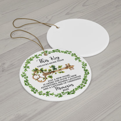 New Home Christmas Ceramic Ornament, First Christmas In Our New Home Ornament