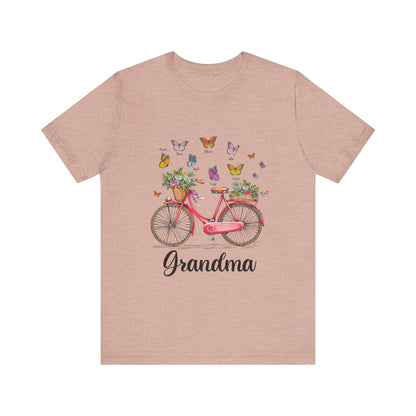 Grandma's Joyful T-shirt - Perfect Gift for Mom & Grandmothers, Mother's Day, Birthday, Floral Design, Casual Wear, Family Gatherings