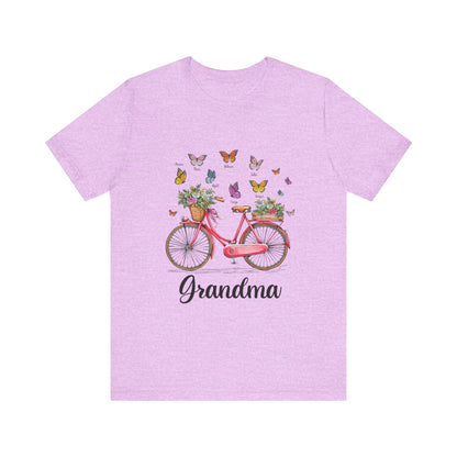 Grandma's Joyful T-shirt - Perfect Gift for Mom & Grandmothers, Mother's Day, Birthday, Floral Design, Casual Wear, Family Gatherings